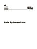 Pedal Application Errors